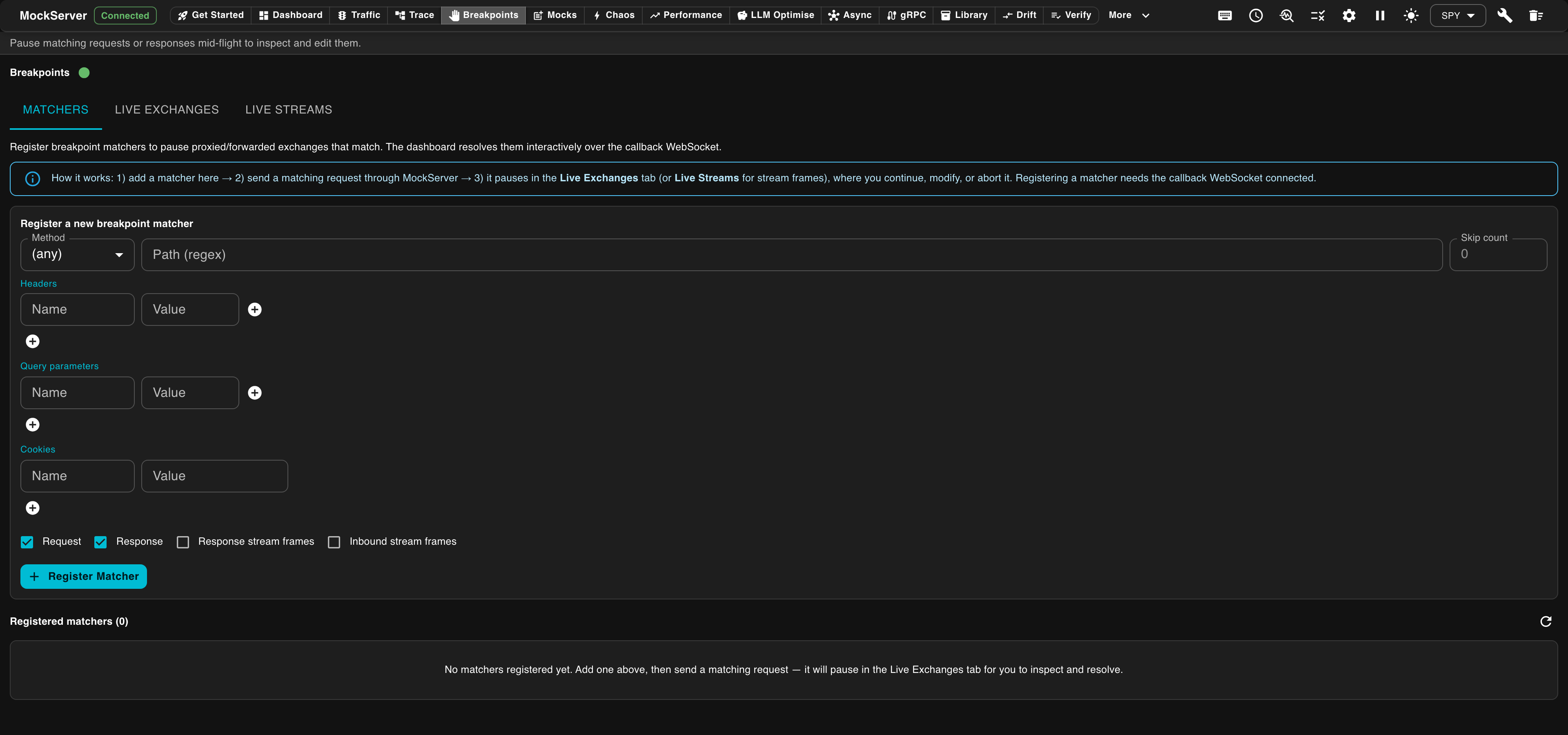 MockServer Breakpoints